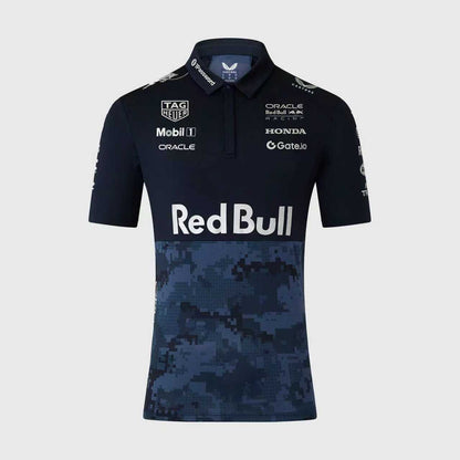 Special Edition Track Polo Shirt Navy 2025 003-F1