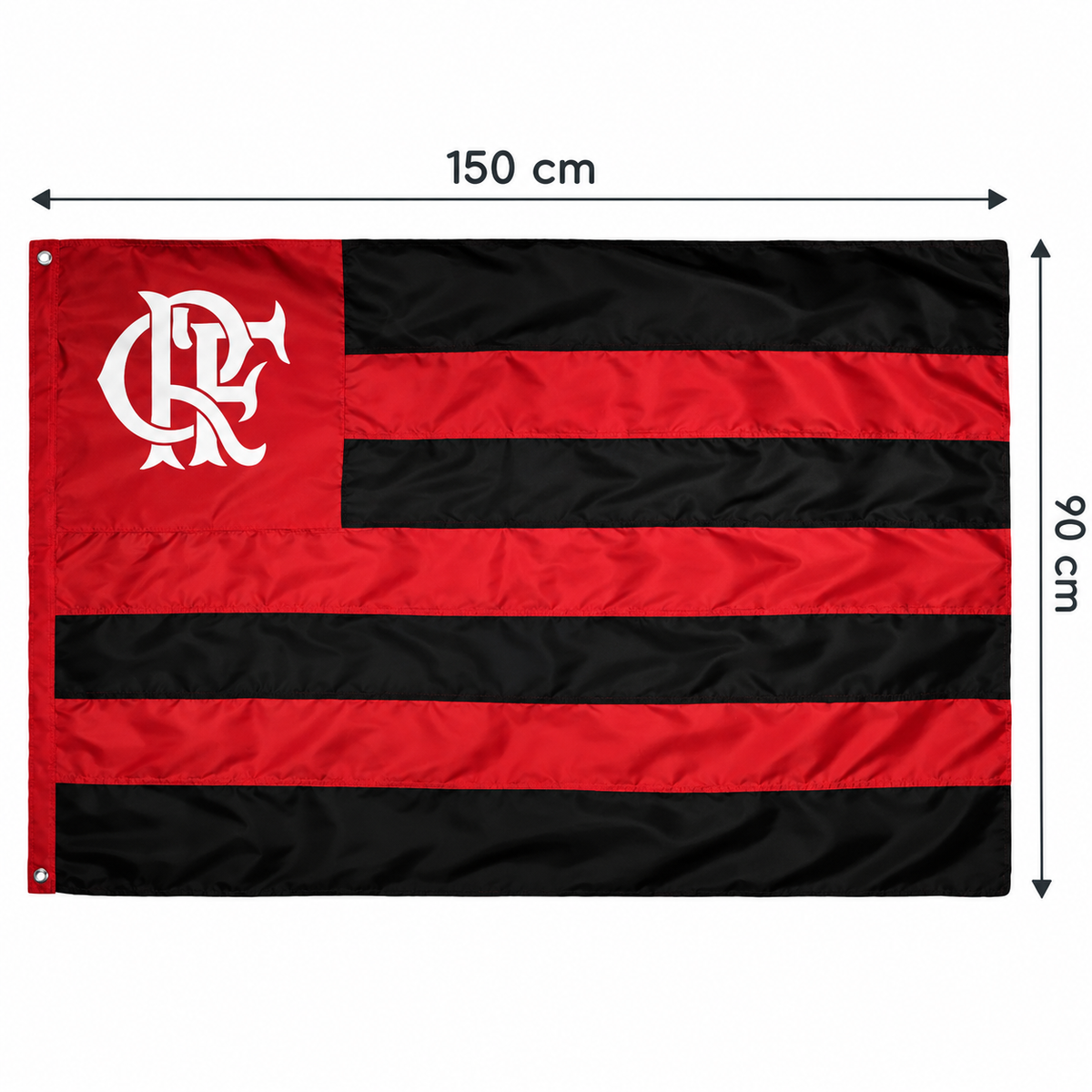 Red and Black Traditional Flag