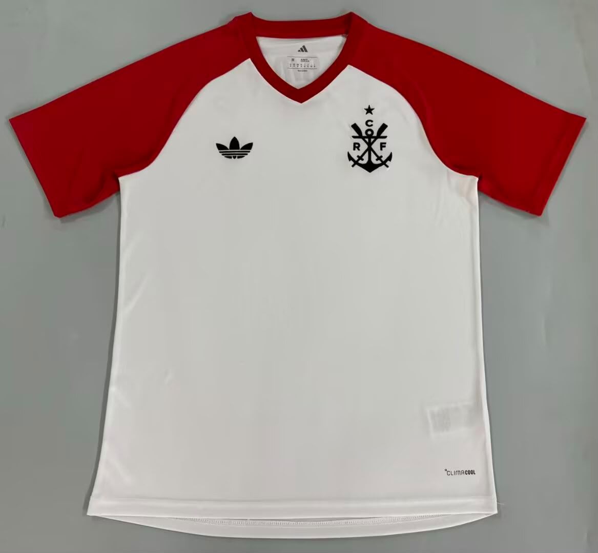 Pré Jogo 26/27 Branca e Vermelho Fan Shirt