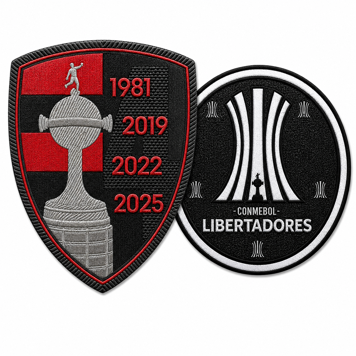Patch Patch Campeão Libertadores - (2 peças · Mangas Esquerda + Direita)