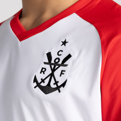 Pré Jogo 26/27 Branca e Vermelho Fan Shirt