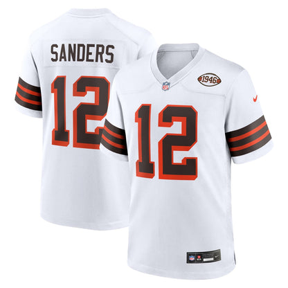 Shedeur Sanders Cleveland Browns 2025 Draft 2nd Alternate Game Jersey - White