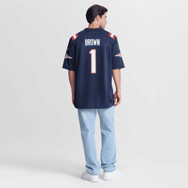 A.J. Brown Game Jersey Navy
