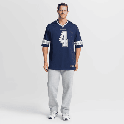 Dak Prescott Game Team Jersey Navy