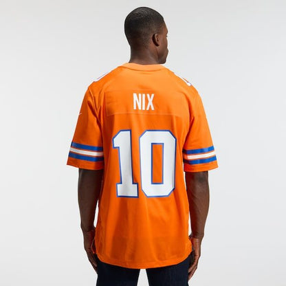 Bo Nix Mile High Collection 1977 Throwback Game Jersey Orange