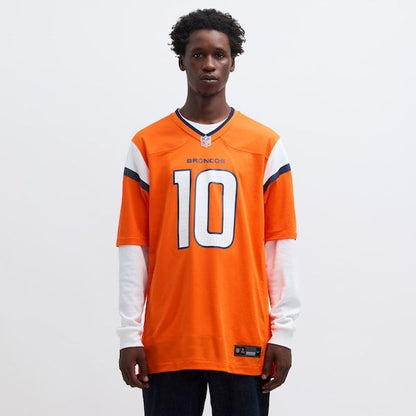 Bo Nix Game Jersey Orange
