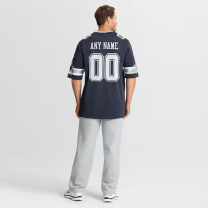 Custom Game Jersey Navy