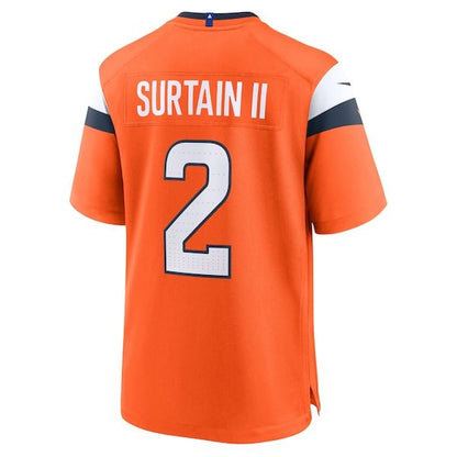 Patrick Surtain II Team Game Jersey Orange