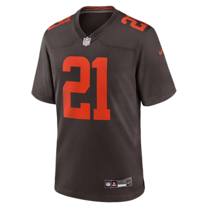 Denzel Ward Alternate Alpha Dawg Game Jersey Brown